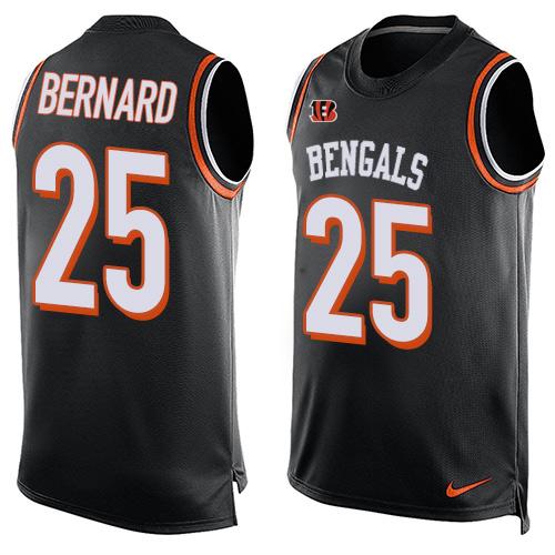 Nike Bengals #25 Giovani Bernard Black Team Color Men's Stitched NFL Limited Tank Top Jersey - Click Image to Close